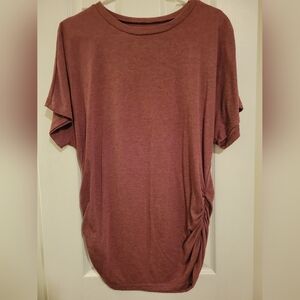 SHEIN Mauve Ruched Top